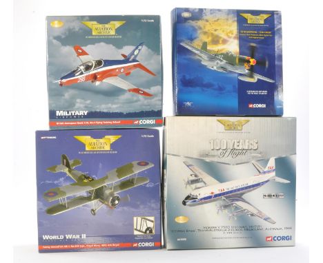 Corgi Diecast Model Aircraft group comprising 1) No. AA32201 P51D Mustang - Old Crow, 2) No. AA30508 Vickers V.756D Viscount 