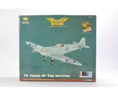 Corgi Diecast Model Aircraft comprising No.AA33908 Supermarine Type 300- The Prototype Spitfire, K5054. Looks to be complete 