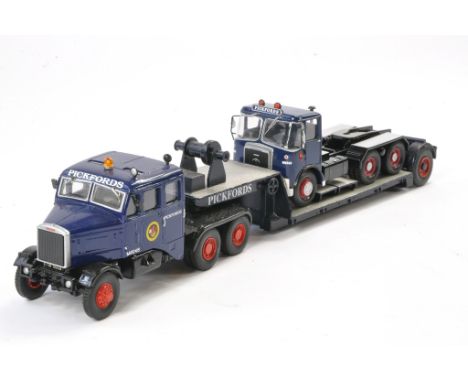 Bespoke 1/50 code 3 / custom exclusive model truck issue comprising Scammell Low Loader with Atkinson Load in the livery of P