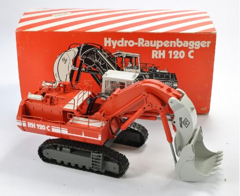 A Conrad 1/50 O&amp;K Tracked excavator. Generally good with some deformation to some railings. With original box. 