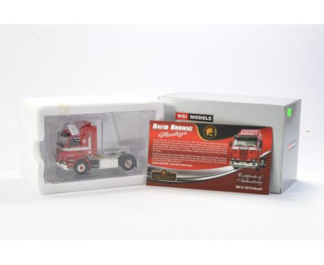 WSI Model Truck Issue comprising 1/50 Scania 3 4x2 in the livery of David Browne Haulage. Limited Edition 89/150. Looks to be