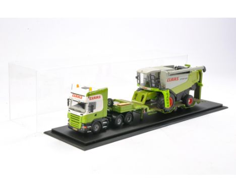Bespoke 1/50 code 3 / custom exclusive model truck issue (from The Allan Marshall collection) comprising Scania Low Loader wi