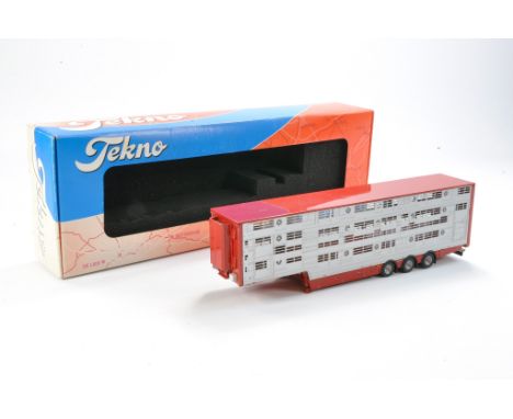 Tekno Diecast Model Truck comprising No. 0029a Livestock Trailer. Appears to be generally good in original box.  Likely displ