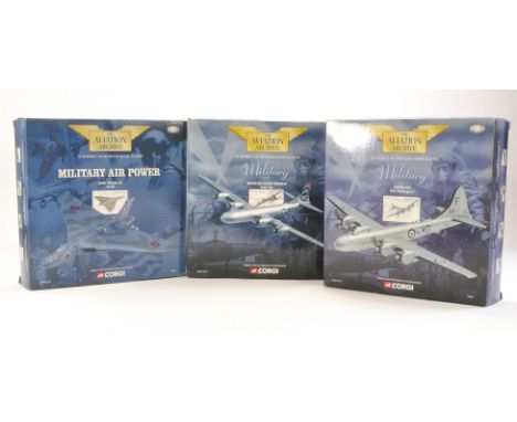 Corgi Diecast Model Aircraft comprising group 1) No. 48902 Military Boeing B29 RAF Washington 1, 2) No. 48901 Military Boeing