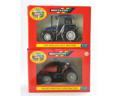 Britains 1/32 Massey Ferguson 6290 and New Holland 6635 Tractor issues. Both look to be excellent and secured in boxes. 