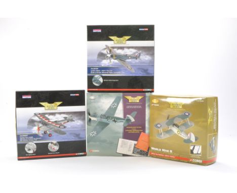 Corgi Diecast Model Aircraft group comprising 1) No. AA38704 Spitfire PRXIX-PS915 "The last", 2) No. AA36203 World War 2 Glos