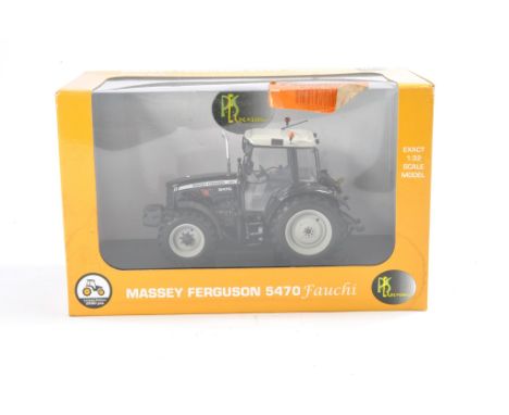 Universal Hobbies 1/32 Massey Ferguson 5470 Fauchi Tractor. Excellent and secured in box with no obvious sign of fault. Box h