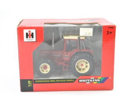 Britains 1/32 No. 42802 International Harvester 956XL Tractor with dual wheels. Excellent and secured in box with no obvious 