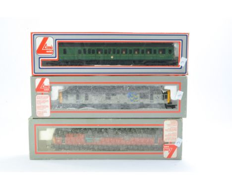 Model Railway Comprising Lima No. 205139W DMU CL117/2 Green, 205037 Class 47 47716, 205293A1 Class 37 Diesel Loco 37511. All 