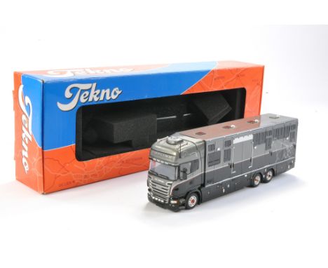 Tekno Diecast Model comprising No. 64256 RO9 Scania Top line horse transporter. Appears to be generally good in original box.