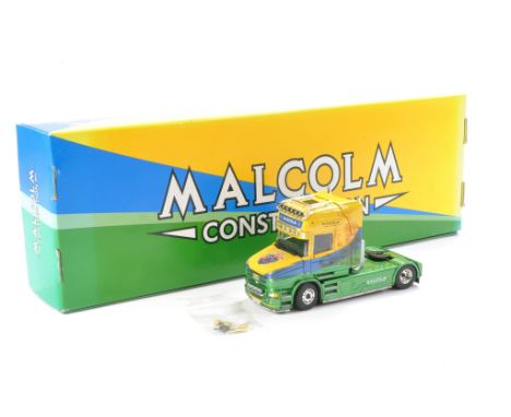 Tekno Diecast Model Truck comprising No. 68081 Scania T Cab in the livery of Malcolm Construction. Appears to be good to very