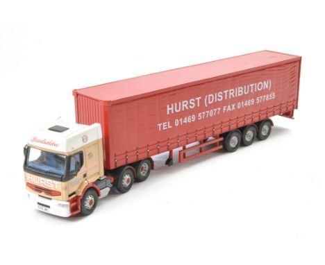 Bespoke 1/50 code 3 / custom exclusive model truck issue (from The Allan Marshall collection)  comprising Renault Curtainside