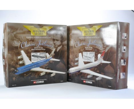 Corgi Diecast Model Aircraft group comprising 1) No.AA32903 Classic Jetliners Boeing 707-336C British Airways, 2) No. AA32904