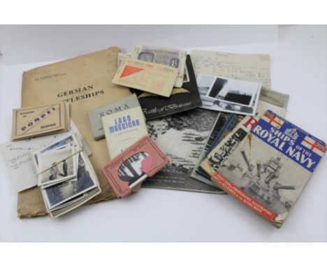 A COLLECTION OF WAR EPHEMERA to include; black and white photographs including Winston Churchill, negatives, RAF photos and p