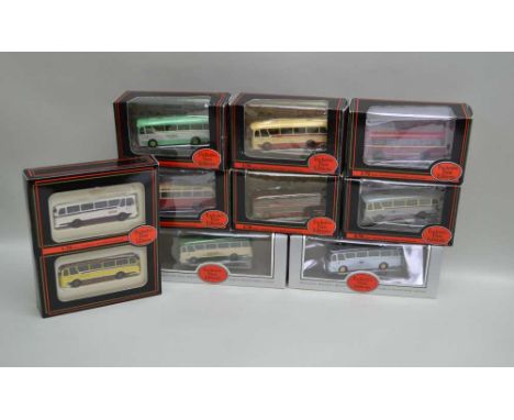 NINE EXCLUSIVE FIRST EDITION BOXED MODEL BUSES, to include; Ref. 16205, 11903, 12302, 16307,12105,12103,12201, 12301 and a "T