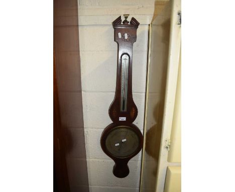 G.Bianchi, Ipswich, 19th Century mahogany barometer, 98cm high