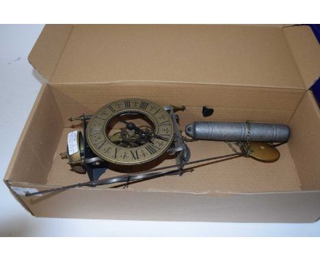 Reproduction lantern style wall clock 