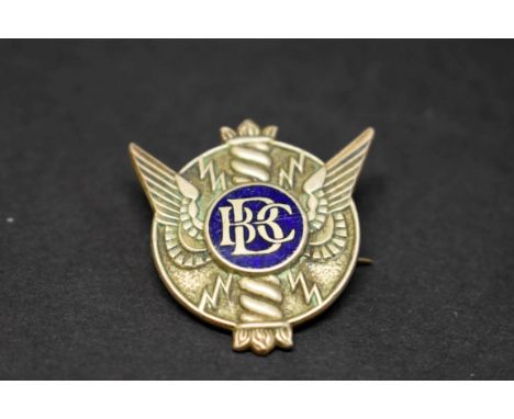 A rare BBC metal and enamel lapel badge,&nbsp;&nbsp;by Miller,&nbsp;Birmingham. 