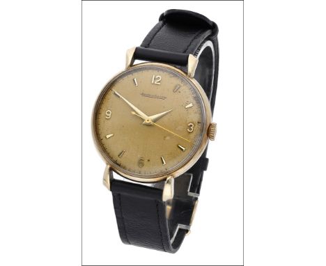 Jaeger-le-Coultre. A gold wristwatch, circa 1961 Movement: cal. K478/c, manual winding, no. 1443517 Dial: gilt, applied Arabi