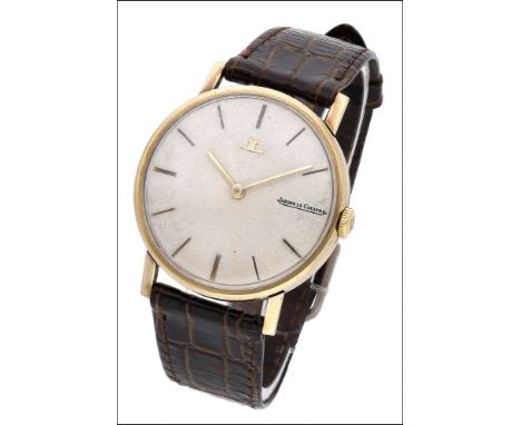 Jaeger-LeCoultre. A gold wristwatch, circa 1968 Movement: cal. K818/10, manual winding, no. 805873 Dial: silvered, baton inde