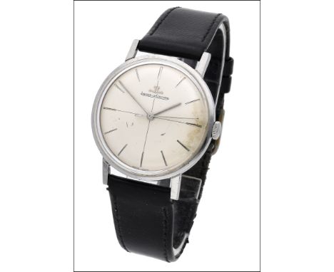 Jaeger-LeCoultre. A stainless steel wristwatch, Ref. 2285, circa 1960 Movement: cal. K800/C, manual winding, no. 1572277 Dial