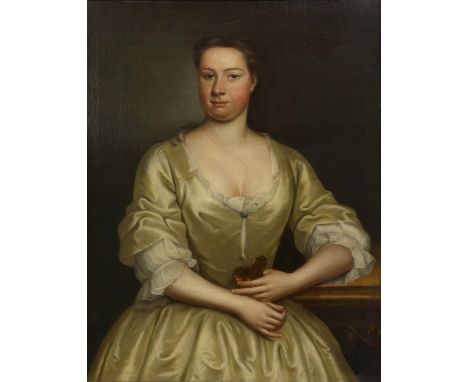 English School, circa 1800, portrait of a lady. Oil on canvas. Framed. Image size 91 x 71cm.