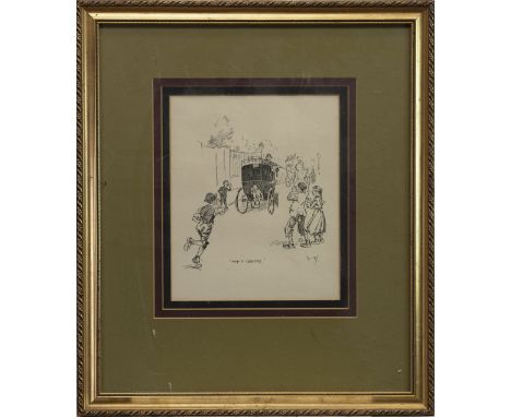 * PHILIP WILLIAM MAY RI RP NEAC (BRITISH 1864-1903), WHIP-BEHIND print on paper, signed in the plate, dated 1896 label verso 