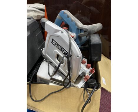 ERBAUER SAW, along with other tools, including a Rockwell Jawhorse