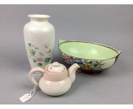 MALING BOWL, along with other ceramics, including Poole pottery