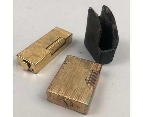 TWO VINTAGE CIGARETTE LIGHTERS, one by Dupont, the other by Dunhill