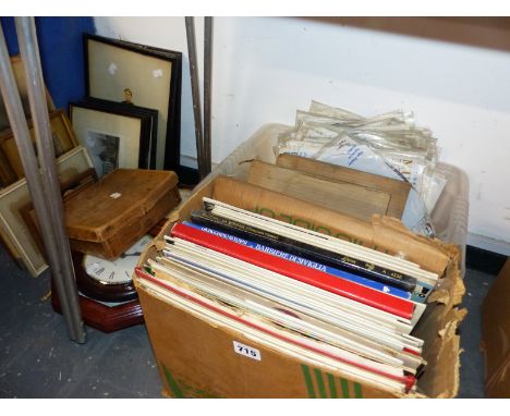 CLASSICAL LP RECORDS, WALL CLOCKS, PRINTS, ETC
