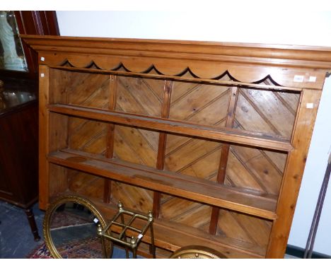 PINE KITCHEN WALL SHELF RACK