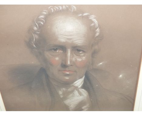 A 19TH CENTURY PASTEL PORTRAIT OF A GENTLEMAN, 58 x 45cm