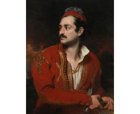HENRY WYATT (BRITISH 1794-1840)THE CORSAIR, FIRE IN HIS GLANCE AND WILDNESS IN HIS BREASTOil on canvasSigned and dated 1833 (