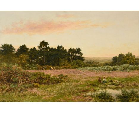 BENJAMIN WILLIAMS LEADER (BRITISH 1831-1923)A SURREY COMMON (NEAR GOMSHALL)Oil on canvasSigned and dated 1913 (lower left)50.