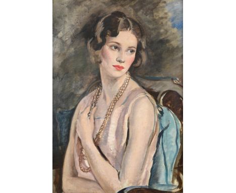 λ CATHLEEN SABINE MANN (BRITISH 1896-1959)PORTRAIT OF BARBARA WALSHOil on canvas76 x 52cm (29¾ x 20¼ in.)Cathleen Sabine Mann