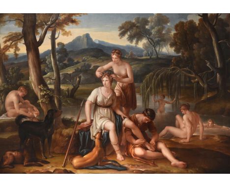GAVIN HAMILTON (BRITISH 1723-1798)DIANA AND HER NYMPHSOil on canvas157 x 226cm (61¾ x 88¾ in.)Provenance:Simon Dickinson, Lon