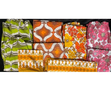 Textiles - retro/mid century fabrics and curtains 