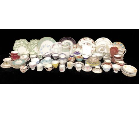 Ceramics - a collection of coffee cans, teacups and saucers, including Aynsley, Spode, Royal Albert, Minton, Crown Staffordsh
