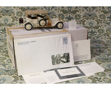 A Franklin Mint Precision Models 1:24 scale 1911 Rolls-Royce Tourer, boxed with inner polystyrene packaging pieces and litera