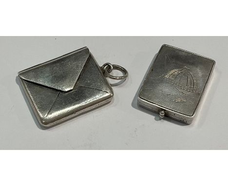 An oblong snuff, set with agate; a square box 