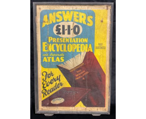 Advertising - a double sided panel, The Modern Encyclopedia and Children's Dress, 82cm x 56cm 