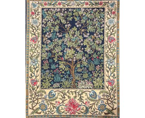 A contemporary tapestry, based on the Tree of Life by Morris &amp; Co, 182cm x 142.5cm 