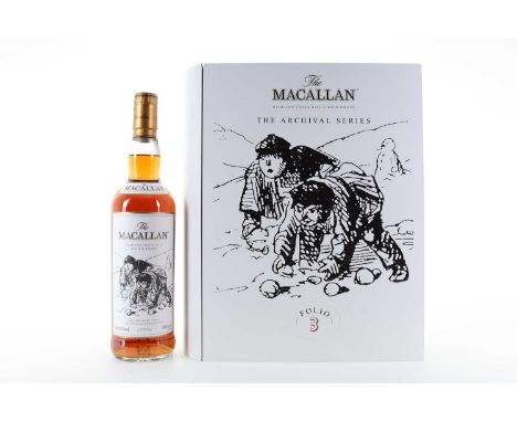 MACALLAN ARCHIVAL SERIES - FOLIO 3 SPEYSIDE SINGLE MALT  The third release in Macallan's hugely popular Archival Series pays 