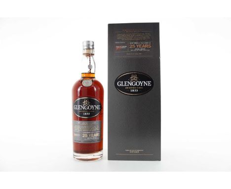 GLENGOYNE 25 YEAR OLD HIGHLAND SINGLE MALT  48% ABV / 70cl  Founded in 1833, Glengoyne distillery, just to the north of Glasg