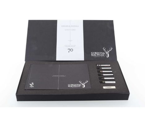 GLENLIVET 70 YEAR OLD GORDON & MACPHAIL GENERATIONS 6 X 1CL PRESS SAMPLE PACK SPEYSIDE SINGLE MALT  70 Year Old - 45.9% ABV /