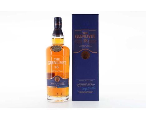GLENLIVET 18 YEAR OLD BATCH RESERVE 75CL SPEYSIDE SINGLE MALT  40% ABV / 75cl  One of the very first distilleries in Scotland