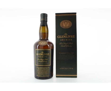 GLENLIVET ARCHIVE SPEYSIDE SINGLE MALT  43% ABV / 70CL  One of the very first distilleries in Scotland to be granted an offic