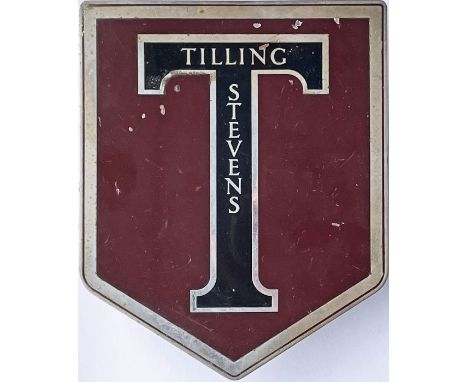 c1940s/50s Tilling-Stevens VEHICLE BADGE believed to be from one of the relatively small number of buses and coaches built by