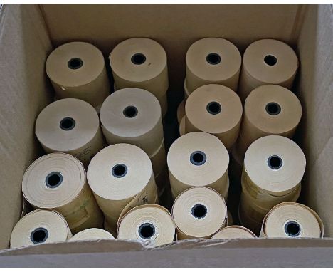 Quantity (c65) of London Transport Queen's Silver Jubilee GIBSON TICKET MACHINE ROLLS. These were produced in 1977 for use on